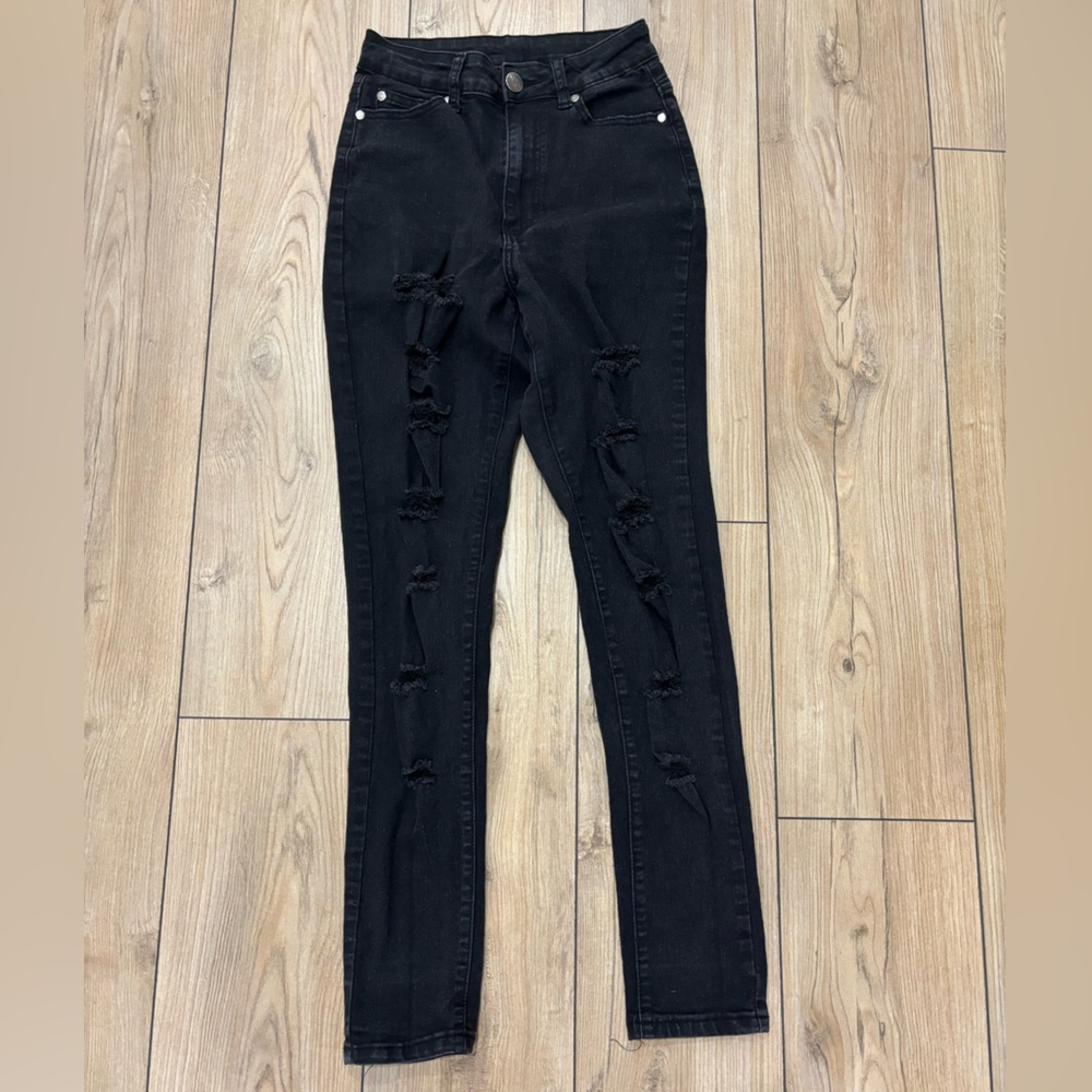 B.O.B. Black Skinny High Waisted Jeans